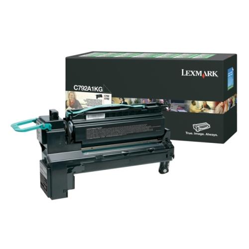 Lexmark tooneri kassett must (C780A1KG / 0C780A1KG) (Tagasi)