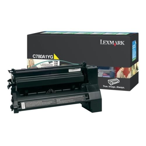 Lexmark tooneri kassett kollane (C780A1YG / 0C780A1YG) (Tagasi)