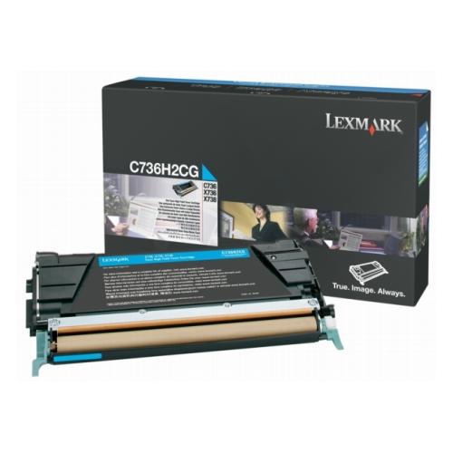Lexmark tooneri kassett tsüaan (C736H2CG / 0C736H2CG)