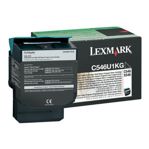 Lexmark tooneri kassett must (C546U1KG / 0C546U1KG) (Tagasi, high capacity)