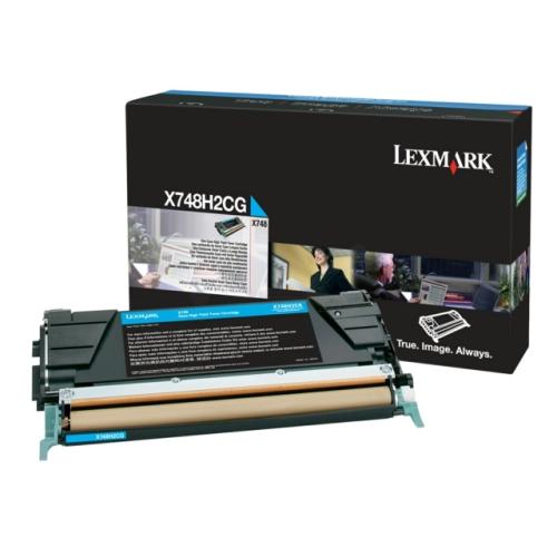 Lexmark tooneri kassett tsüaan (X748H2CG / 0X748H2CG)