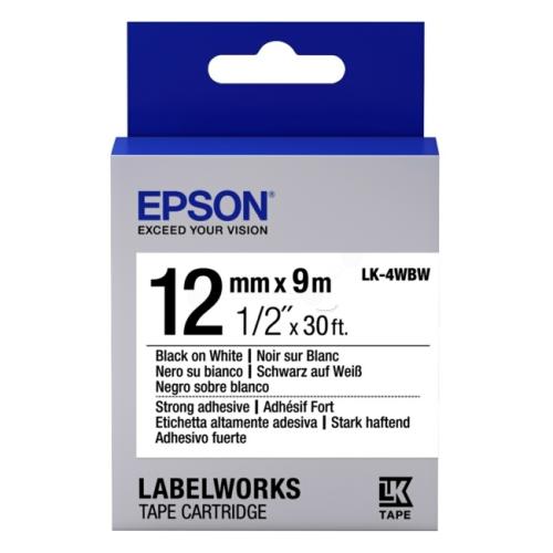 Epson printerilint must / valge (C53S654016 / LK4WBW)