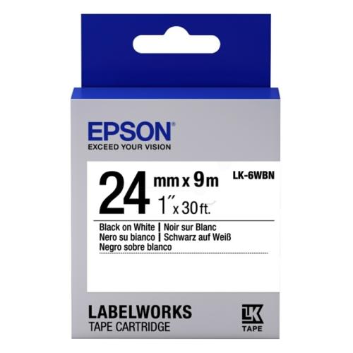Epson printerilint must / valge (C53S656006 / LK6WBN)