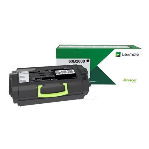 Lexmark tooneri kassett must (63B2000 / 063B2000) (Tagasi)