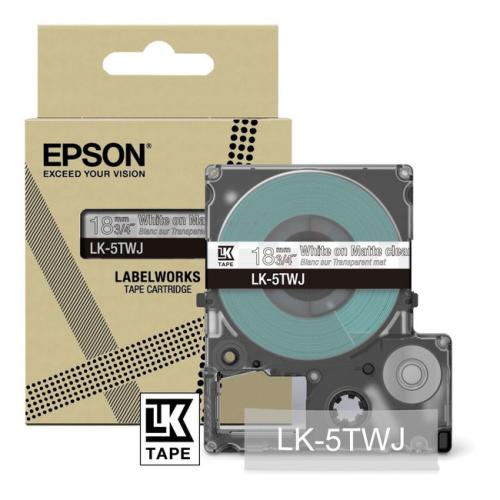 Epson sildid läbipaistev / valge (C53S672069 / LK5TWJ)