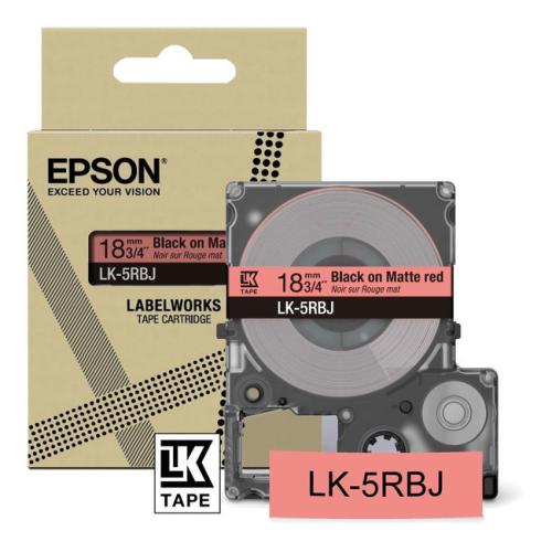 Epson sildid must / punane (C53S672072 / LK5RBJ)