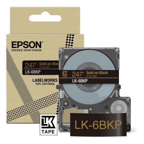 Epson sildid must / kuld (C53S672096 / LK6BKP)