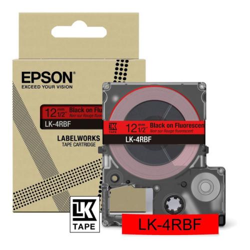 Epson sildid must / punane (C53S672099 / LK4RBF)