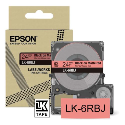 Epson sildid must / punane (C53S672073 / LK6RBJ)